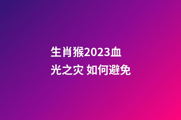 生肖猴2023血光之灾 如何避免
